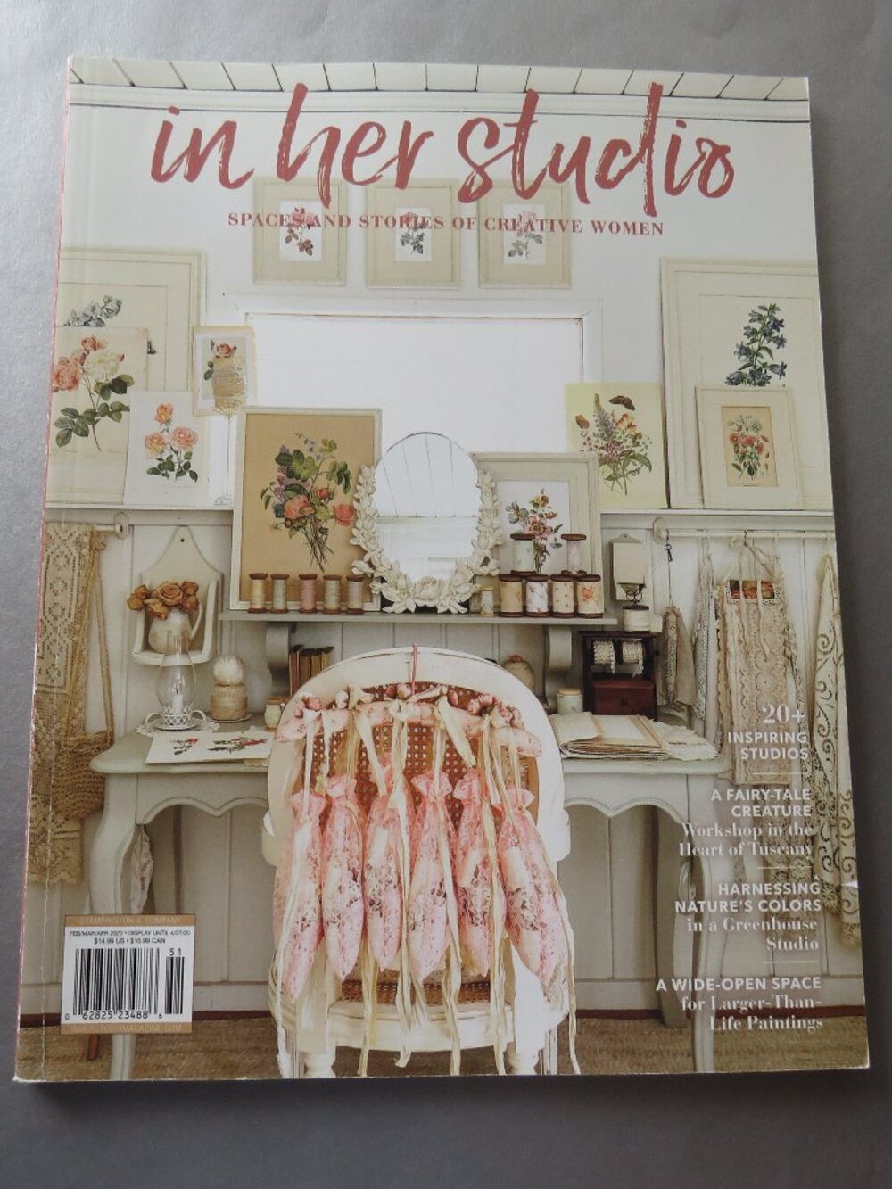 In her studio Spaces Stories Creative Women Magazine February/March/April 2020
